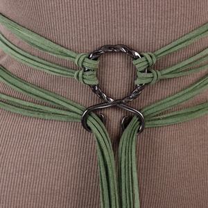 Cinturón <span class=keywords><strong>de</strong></span> <span class=keywords><strong>vestir</strong></span> para mujer medieval vintage con cinturón <span class=keywords><strong>de</strong></span> aleación y diseño <span class=keywords><strong>de</strong></span> nudo, adorno <span class=keywords><strong>de</strong></span> disfraz vikingo renacentista para Pascua - Product Image 3