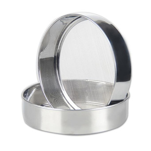 Hoogwaardige 10 25 50 75 micron zeef zandtest zeef roestvrijstalen trilzeef met precisiegaas meelzeef - Product Image 5