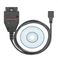 Lector de Códigos OBD 1.4FTDI para K+CAN Commander con Pantalla LCD, Alimentado por Batería de 12V/24V para Audi, Herramienta de Diagnóstico para Automóviles