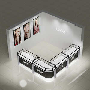 Comptoir moderne en métal avec lumière LED Nouveau design de magasin de fumée pour cigarettes tabac vente centre commercial Showroom magasins de détail - Product Image 3