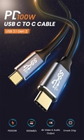 100W 5A Aufladen USB C Verlängerung kabel 3m 0,5 m 4K 60Hz E Mark Typ C 3.1 Gen2 10 Gbit/s Nylon geflochtenes Kabel HD-TV-Projektions kabel