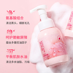 Upgraded Amino Acid Moisturizing Cleansing Mousse Deep Cleansing Non Irritating Oil Controlling Facial Cleanser For Women - Product Image 5