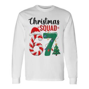 Maglietta a maniche lunghe coordinata per la famiglia a tema natalizio, regali di Natale Cina A12148 - Product Image 1