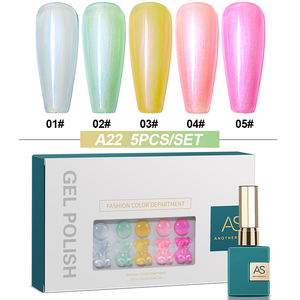 15ml Coreano Neón Flash UV Nail Gel Polish <span class=keywords><strong>Disco</strong></span> Glitter Soak Semipermanente Barniz Set con 5 colores para Nail Art - Product Image 6