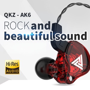Écouteurs intra-auriculaires filaires QKZ AK6 avec transducteur en cuivre, casque HiFi sport pour la course avec microphone, <span class=keywords><strong>musique</strong></span> 3,5 mm - Product Image 2