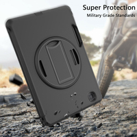 Étui pour tablette GSCASE 3 en 1 antichoc et robuste avec bandoulière pour iPad Pro 12.9 2018 2020 2021 2022 Air 13 2024