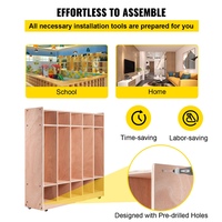Meuble de rangement en bois pour sacs à dos, casier de rangement pour enfants, unité de rangement pour la maternelle, la garderie, l'école, mobilier pour sacs d'école