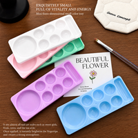 Palette de mélange multi-compartiments en plastique pour nail art, pour vernis gel, peinture acrylique, pigments, outil de manucure pour salon de beauté, fournitures de beauté