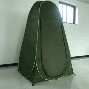 Carpa de ducha exterior azul 210D, cubierta impermeable portátil para baño, para camping y uso doméstico - Product Image 4