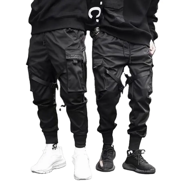 Heiße Bänder Harem Jogger Männer Cargo hose Streetwear 2021 Hip Hop Casual Pockets Track Pants Männliche Harajuku Fashion Hose