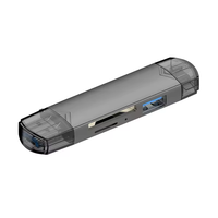 Lector de Tarjetas OTG 6 en 1, Adaptador USB3.0 a Tipo C, Unidad Flash USB, Lector de Tarjetas de Memoria Inteligente, Lector de Tarjetas TF, Mini SD