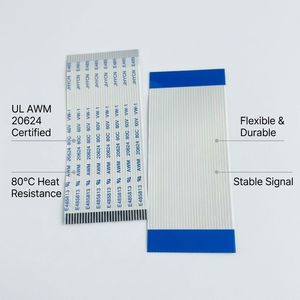 Câble plat flexible FFC à ruban <span class=keywords><strong>de</strong></span> type A B, pas <span class=keywords><strong>de</strong></span> 0,5 1,0 1,25 mm, 4 6 7 8 10 12 14 18 20 22 24 26 30 32 34 35 broches - Product Image 2