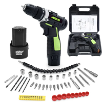 Ensemble de tournevis sans fil multifonctionnel rechargeable au lithium 12V pour la maison, perceuse à percussion électrique pour le bricolage industriel