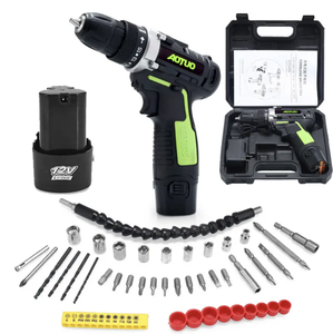 Ensemble de tournevis sans fil multifonctionnel rechargeable au lithium 12V pour la maison, <span class=keywords><strong>perceuse</strong></span> à percussion électrique pour le bricolage industriel - Product Image 2