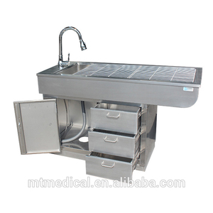 Mesa de operaciones quirúrgica y veterinaria plegable, de acero inoxidable, para animales - Product Image 3