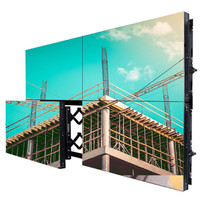 Mur vidéo LCD 4K de 46 à 55 pouces pour la publicité, l'éducation, la signalisation directionnelle et l'utilisation en ascenseur avec panneaux d'affichage sans soudure 3x3