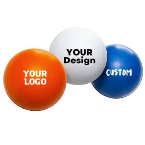 Ballon anti-stress personnalisé en PU avec logo sur mesure, balles jouets en PU - Product Image 1