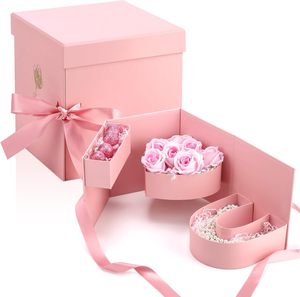 Caja <span class=keywords><strong>de</strong></span> Regalo <span class=keywords><strong>de</strong></span> Flores <span class=keywords><strong>de</strong></span> <span class=keywords><strong>San</strong></span> Valentín <span class=keywords><strong>para</strong></span> Mujer, Mamá, Caja Vacía en Forma <span class=keywords><strong>de</strong></span> Letra Giratoria <span class=keywords><strong>de</strong></span> Doble Capa con Tapa, Rellenable con <span class=keywords><strong>Chocolates</strong></span> - Product Image 1