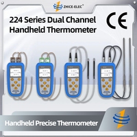 OEM Compact Dual Channel Thermocouple Sensor Thermometer for On-Site Temperature Testing Inspection and Process Monitoring
