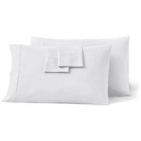 Taies d'oreiller standard, lot de 2, gris argenté, fermeture à enveloppe, douces et rafraîchissantes, 20x26 pouces