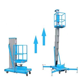 4 मीटर-10 मीटर भार 150 किलो एल्यूमीनियम मिश्र धातु एकल व्यक्ति हाइड्रोलिक लिफ्टिंग प्लेटफॉर्म इलेक्ट्रिक सीढ़ी लिफ्ट - Product Image 6