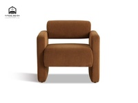 Fauteuil en velours de style moderne, imperméable et durable, pour ameublement de première classe