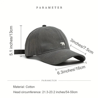 Elegante Cappellino da Baseball con Ricamo Orso, Protezione Solare, Traspirante, Regolabile, Ideale per Uso Casual, Unisex per Uomini e Donne