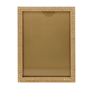 Promotional <b>Gold</b> Decorative 5X7 Die Cast Zinc Alloy Plated Metal Picture <b>Frame</b> for Wedding Photo Display - Product Image 1