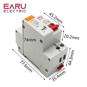 DPN đôi dây với rò rỉ bảo vệ ngắt mạch DZ40LE-63 dz30l rò rỉ bảo vệ chuyển đổi 1P + N chuyển đổi không khí - Product Image 5