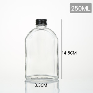 250ml <strong>350ml</strong> Glass Whisky <strong>Vodka</strong> Beer Bottle With Anti-leaking Cap Clear Glass Bottle for Wine Whisky <strong>Vodka</strong> - Product Image 5