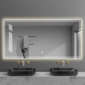 Espejo <span class=keywords><strong>de</strong></span> <span class=keywords><strong>diseño</strong></span> inteligente, luz Led, detección <span class=keywords><strong>de</strong></span> inducción, espejo <span class=keywords><strong>de</strong></span> <span class=keywords><strong>baño</strong></span> antivaho, pantalla táctil rectangular grande - Product Image 4