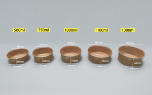 30 36 oz 32 48oz Pe/PLA Vòng <span class=keywords><strong>salad</strong></span> Bát <span class=keywords><strong>salad</strong></span> bát đặt cho phục vụ <span class=keywords><strong>salad</strong></span>, súp, và trái cây - Product Image 6