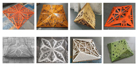 Panneau de bardage en aluminium 3D TUORUNDA, découpé au laser, panneau de façade modulaire creux pour mur extérieur de bâtiment commercial