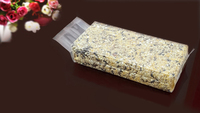 Sac sous vide en plastique nylon transparent avec soufflet, résistant à l'humidité, thermoscellable, avec poignée pour l'emballage du riz, des haricots, des aliments pour animaux de compagnie, des aliments en conserve