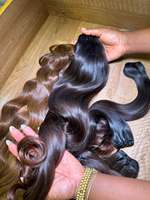 Paquete de Cabello Humano Natural Ondulado Profundo Rizado de Donante Único, Cabello Camboyano Ondulado, Venta al por Mayor para Proveedores
