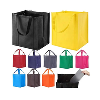 Sac de courses réutilisable personnalisable, écologique, couleur et taille sur mesure, avec bandoulière renforcée et résistante, en non-tissé.