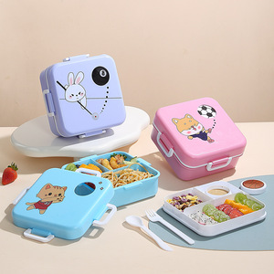 Maimai BPA-free vuông phim hoạt hình Bento Hộp Ăn Trưa trẻ em ăn trưa hộp cho các trường học trẻ em thực phẩm lưu trữ <span class=keywords><strong>container</strong></span> Bento hộp - Product Image 1