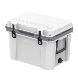 กล่องเก็บความเย็นแบบแข็งฉีดขึ้นรูปพลาสติก 35QT สำหรับแคมป์ปิ้งกลางแจ้ง - Product Image 5