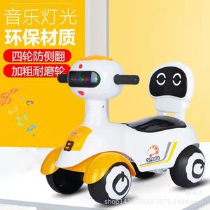 Ride On Car For Kids 4 Wheels Anti Tipping Plastic Toy Vehicle With Music Lights Age 1 3 Years - Product Image 1