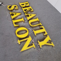 Grandes lettres 3D autoportantes lumineuses pour décoration, enseigne 3D pour salon de beauté