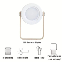 Nouvelle poignée créative Portable lampe de Table LED pliable veilleuse télescopique pliant USB charge blanc ombre batterie