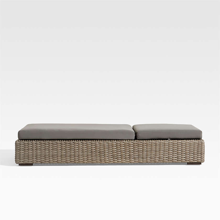 Patio outdoor garden pool wicker sunbed day bed furniture outdoor chaise lounge