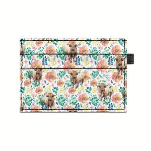 Porte-cartes X418 de haute qualité avec motif vert de résurrection, personnalisable selon vos préférences, petit et délicat, en PU - Product Image 4