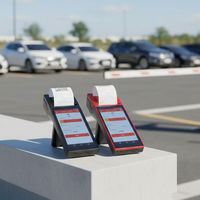 Terminal de point de vente portable compact de 6 pouces sous Android 14 avec imprimante thermique pour la gestion et la vente de billets de stationnement