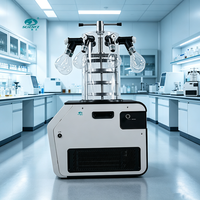 Pompe de lyophilisation automatique SCIENTZ-12NDD en acier inoxydable de type collecteur avec moteur pour usage commercial, domestique et en laboratoire, télécommande incluse