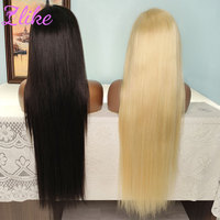 Pelucas de Cabello Vietnamita Virgen Liso 13x6, Pelucas Frontales de Encaje Transparente HD Completas Sin Pegamento, Pelucas de Cabello Indio Remy Liso Extremo