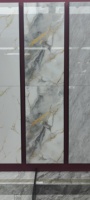 Carreaux de sol brillants en porcelaine émaillée de luxe, aspect marbre, avec lignes dorées, 24x48 pouces (60x120 cm), pour sols intérieurs, chambre à coucher
