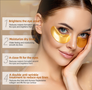 แผ่นมาส์กใต้<span class=keywords><strong>ตา</strong></span>คอ<span class=keywords><strong>ล</strong></span><span class=keywords><strong>ล</strong></span>าเจนทองคำ 24K ช่วยเติมความชุ่มชื้น <span class=keywords><strong>ล</strong></span>ดรอยคล้ำ เหมาะสำหรับใช้ที่บ้าน - Product Image 3