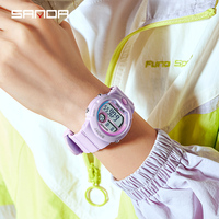 Sanda jam tangan Digital kuarsa anak perempuan laki-laki grosir untuk anak-anak jam tangan Alarm tahan air jam tampilan ganda jam Montre Femme