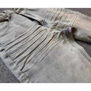 <span class=keywords><strong>Jeans</strong></span> Vintage da <span class=keywords><strong>Uomo</strong></span> con Lavaggio Acido, Gamba Svasata, Grigio, <span class=keywords><strong>Vita</strong></span> <span class=keywords><strong>Bassa</strong></span> e <span class=keywords><strong>Slim</strong></span> Fit, Leggings in Denim per <span class=keywords><strong>Uomo</strong></span>, Vendita all'Ingrosso - Product Image 4